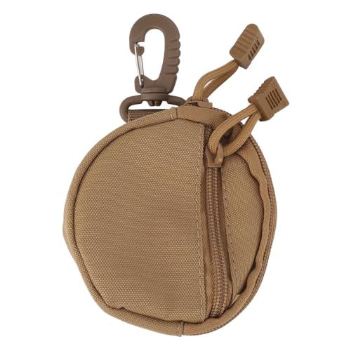 SIXRUN Beutelbeutelhalter Multifunktionaler Leinwand Kleine Wechselgeldbörse mit für Männer Frauen Kartenkarten Tickets (Khaki) von SIXRUN