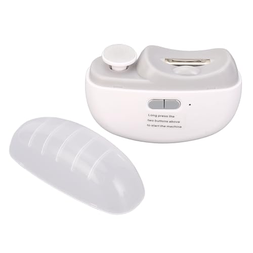 SIXRUN Elektrischer Nagelmolen Multifunktionaler Ruhiger Automatischer Fingernagelschneider für Pflegeaufgaben Leicht Weiß von SIXRUN