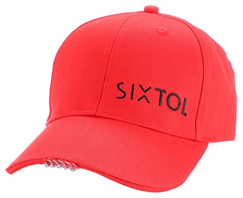 SIXTOL B-Cap Baseballmütze mit LED-Licht 25lm | Aufladen über USB | Universalgröße | Rot SIXTOL B-Cap Baseballmütze mit LED-Licht 25lm | Aufladen über USB | Universalgröße | Rot von SIXTOL