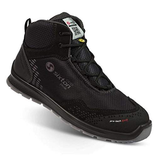 SIXTON Auckland High S3 Schnürstiefel, Farbe:schwarz, Schuhgröße:41 (UK 7) von SIXTON
