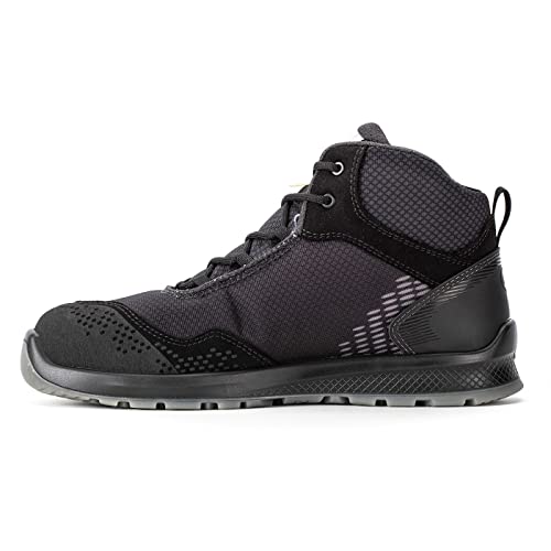 SIXTON Auckland High S3 Schnürstiefel, Farbe:schwarz, Schuhgröße:43 (UK 8.5) von SIXTON