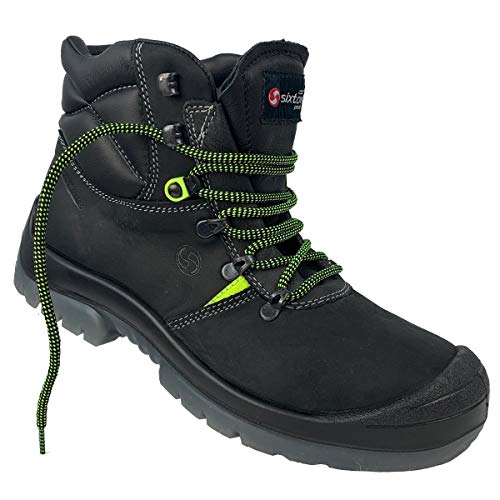 SIXTON Bauschuhe Gamma Mid S3, Farbe:schwarz, Schuhgröße:42 (UK 8) von SIXTON