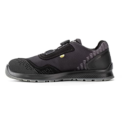 SIXTON Newport BOA S3 Sicherheitsschuhe, Farbe:schwarz, Schuhgröße:40 (UK 6.5) von SIXTON