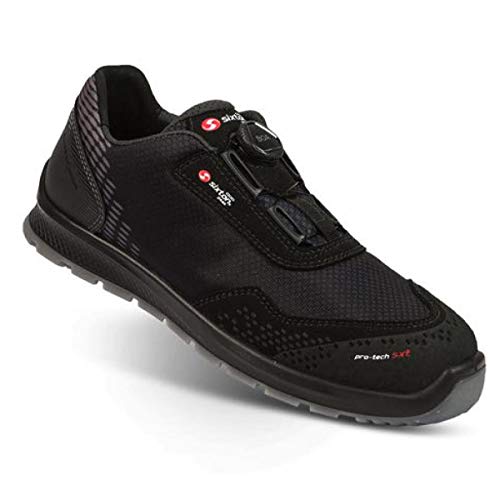 SIXTON Newport BOA S3 Sicherheitsschuhe, Farbe:schwarz, Schuhgröße:45 (UK 10.5) von SIXTON