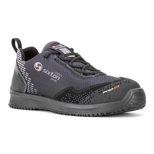 SIXTON Sicherheits Halbschuh Auckland S3 HRO HI SRC Just Grip, Farbe schwarz, nach EN ISO 20345:2011 von SIXTON
