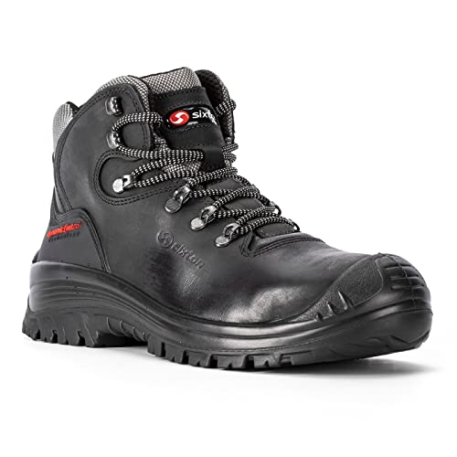 SIXTON Sicherheits Stiefel CORVARA S3 SRC Black, Größe 44 von SIXTON
