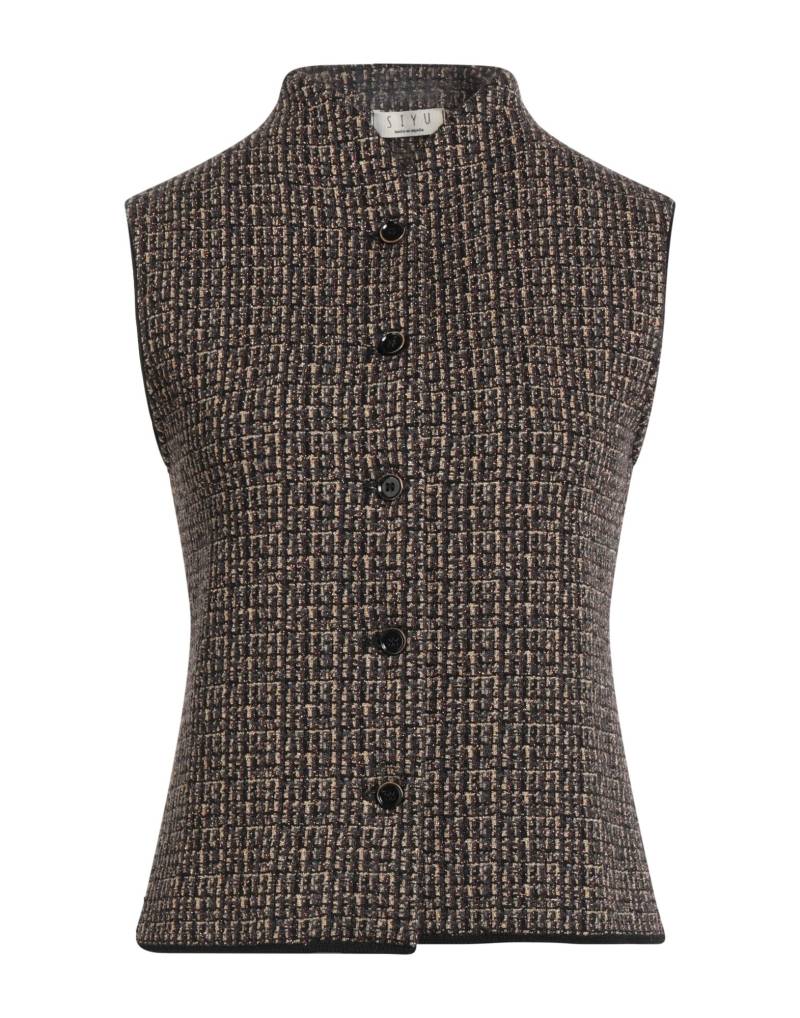SIYU Strickjacke Damen Schokobraun von SIYU