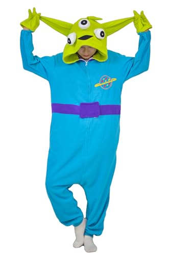 SIYUE Onesie Kostüm Relaxo Jumpsuit Monsters Alien Erwachsene Pyjamas Damen Herren Kostum Tier Schlafanzug Außerirdische Karneval Halloween PJ-SanYG M von SIYUE