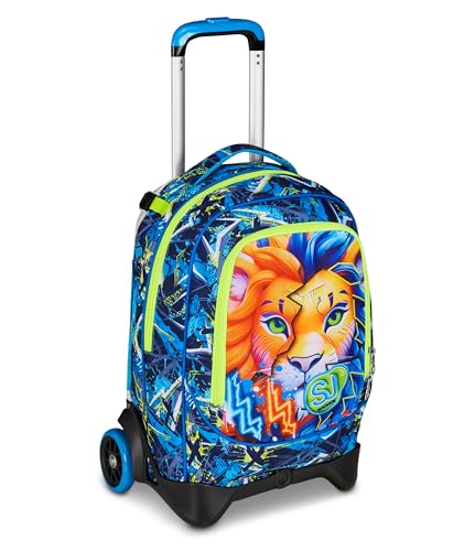 SJ GANG STYLE JAM GANG Schultrolley für Welpen New Tech, Blau, 3 in 1, 3-in-1, Rucksack mit abnehmbarem Trolley und Crossover-System, Grundschule, Kinder, blau, Taglia Unica, Modern SJ GANG STYLE JAM GANG Schultrolley für Welpen New Tech, Blau, 3 in 1, 3-in-1, Rucksack mit abnehmbarem Trolley und Crossover-System, Grundschule, Kinder, blau, Taglia Unica, Modern von SJ GANG STYLE JAM GANG