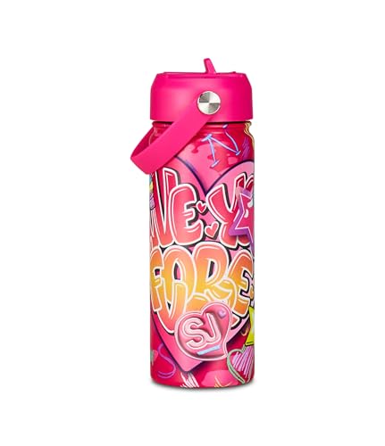 SJ GANG STYLE JAM GANG Thermosflasche aus Edelstahl, Fuchsia, 0,5 l, Trinkflasche für Schule und Freizeit, Mädchen, fuchsia, Taglia Unica SJ GANG STYLE JAM GANG Thermosflasche aus Edelstahl, Fuchsia, 0,5 l, Trinkflasche für Schule und Freizeit, Mädchen, fuchsia, Taglia Unica von SJ GANG STYLE JAM GANG