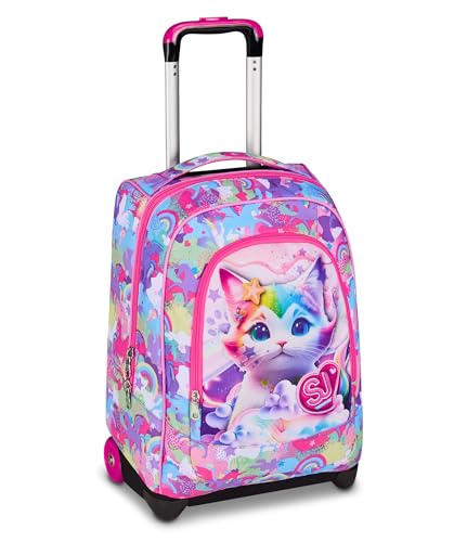 SJ GANG STYLE JAM GANG Trolley für die Schule, Fuchsia, 2 in 1, doppelter Verwendungszweck, Trolley und Rucksack, Rucksack für die Grundschule, Mädchen, Fuchsia, Taglia Unica, Modern SJ GANG STYLE JAM GANG Trolley für die Schule, Fuchsia, 2 in 1, doppelter Verwendungszweck, Trolley und Rucksack, Rucksack für die Grundschule, Mädchen, Fuchsia, Taglia Unica, Modern von SJ GANG STYLE JAM GANG