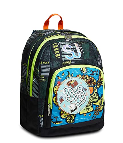 SJ Gang Rucksack ADVANCED SEA PIRATE BOY, mehrfarbig, Taglia unica, Casual von SJ GANG STYLE JAM GANG