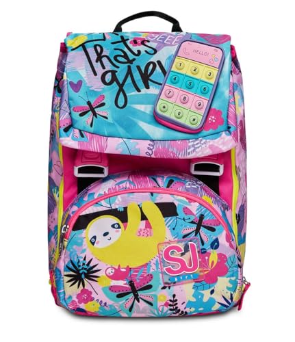 SJ GANG STYLE JAM GANG Rucksack für Mädchen und Jungen, mehrfarbig, 27 x 41 x 16 cm, mehrfarbig, Taglia unica, schule von SJ GANG STYLE JAM GANG