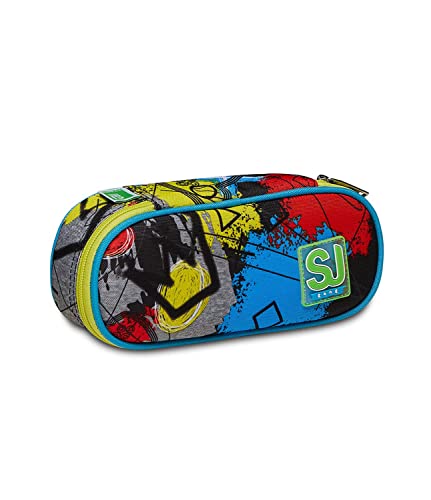 SJ GANG STYLE JAM GANG Federmäppchen Kinder Unisex, Lime Punch, 23 x 10 x 5,5 cm, Lime Punch, Taglia Unica, Casual von SJ GANG STYLE JAM GANG