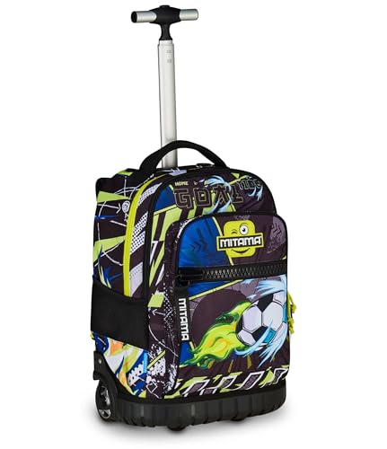 SJ Seven Mitama Schultrolley Run Maxi MANGABALL, Schwarz, Doppelfach, Fronttasche, 2 Seitentaschen, Grundschule und Freizeit, Kinder, Schwarz, Taglia Unica, Casual SJ Seven Mitama Schultrolley Run Maxi MANGABALL, Schwarz, Doppelfach, Fronttasche, 2 Seitentaschen, Grundschule und Freizeit, Kinder, Schwarz, Taglia Unica, Casual von SJ Seven