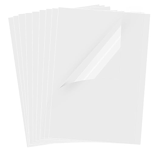10 Blatt Premium Vinyl Aufkleberfolie, 100% durchsichtig und selbstklebend für Laser- und Tintenstrahldrucker. Schnell trocknend und in A4 Größe erhältlich. Kristallklare und robuste 10 Blatt Premium Vinyl Aufkleberfolie, 100% durchsichtig und selbstklebend für Laser- und Tintenstrahldrucker. Schnell trocknend und in A4 Größe erhältlich. Kristallklare und robuste von SJBAUTYO