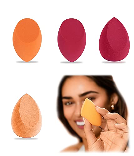 Make Up Schwamm Set,Schwämme Mixer Mischschwamm,4 PCS Beauty Blender Schmink Schwamm Blending Sponges Cosmetic für Flüssige Foundation und Puder,Geschenk für Frauen von SJBAUTYO