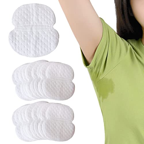SJBAUTYO 60 Stück Selbstklebend Achselpads Baumwolle Achsel Schweiß Pads Unsichtbare Schweißpads Achselhöhle Schweiß Pads Antischweißpads für Damen und Herren von SJBAUTYO