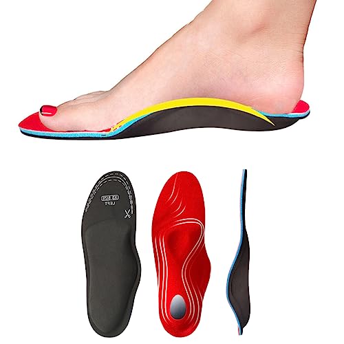 SJBAUTYO Orthopädische Einlegesohlen Gel Schuheinlagen für Plattfüße, Plantarfasziitis, Fußschmerz, Fersensporn - Einlegesohlen Arbeitsschuhe Einlegesohlen Sport Für Damen & Herren- L von SJBAUTYO