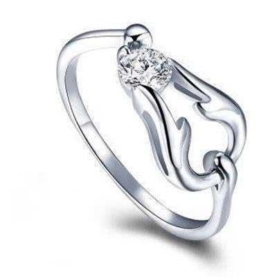 SJDOFU Damenring 925 Sterling Silber 5A Weißer Stein 12 Sternzeichen Aszendent Verstellbarer Ring Geburtstagsgeschenk (Skorpion) von SJDOFU