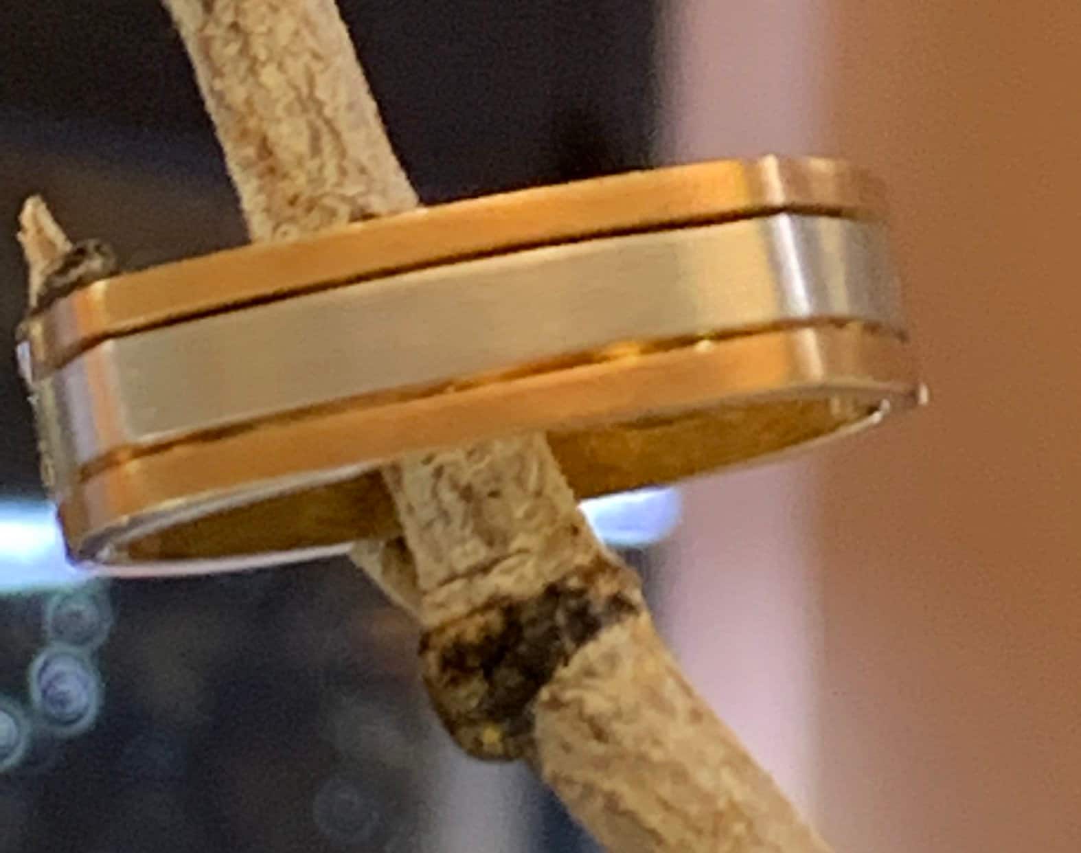 Handgefertigte U-Form-Ehering. Zwei Ton in 8mm von SJEXCLUSIVEJEWELRY