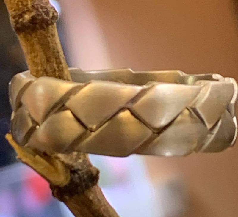 Handgewebtes Geflochtenes Hochzeitsband. 8mm von SJEXCLUSIVEJEWELRY