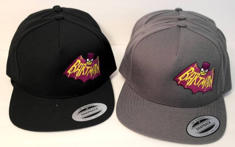 Bartman Five Panel Snapback Cap | Schwarz Oder Grau. Bestickte Mütze Im Maßstab 112 Bartman Five Panel Snapback Cap | Schwarz Oder Grau. Bestickte Mütze Im Maßstab 112 von SJGraphicsNY