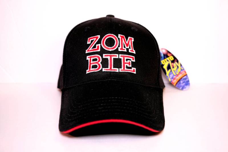 Zombie 6 Panel Flexible Fitted Cap | Nur Größe L/xl. Bestickte Schwarze Mütze Zombie 6 Panel Flexible Fitted Cap | Nur Größe L/xl. Bestickte Schwarze Mütze von SJGraphicsNY
