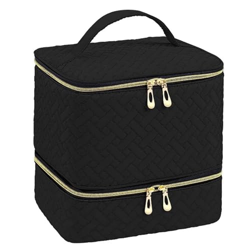 Nagelkoffer, Nagellack Tasche 30 Grids Nagellack Aufbewahrungstasche ätherisches Öl Fall tragbare Kosmetik große Handtasche Organizer mit Griff for Reise Mädchen(A) von SJHFKDK