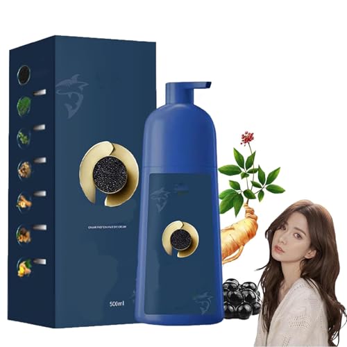 SJHYLL Zhihuashi Caviar Protein Haarfärbemittel, Kräutershampoo, Pflanzenextrakte, einfache Haarfärbung, graue Haare abdecken, Haarfärbeshampoo für Frauen und Männer SJHYLL Zhihuashi Caviar Protein Haarfärbemittel, Kräutershampoo, Pflanzenextrakte, einfache Haarfärbung, graue Haare abdecken, Haarfärbeshampoo für Frauen und Männer von SJHYLL