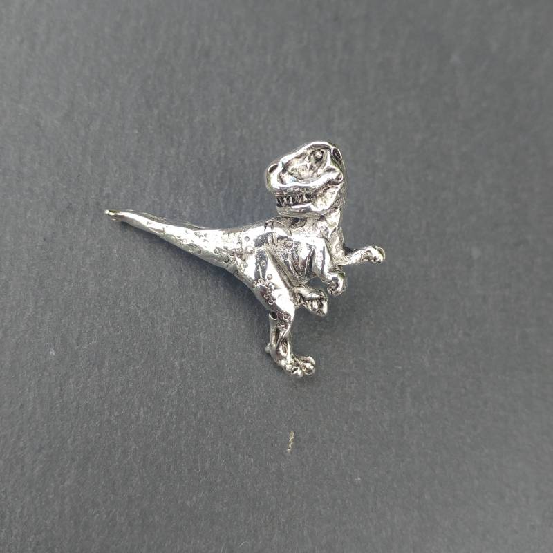Tyrannosaurus Rex Dinosaurier Pin, T-Rex Schmuck, Brosche, Geschenk, Krawattennadel, Zinn Pin Abzeichen, Handgefertigt Und Entworfen in Schottland von SJHdesignsuk