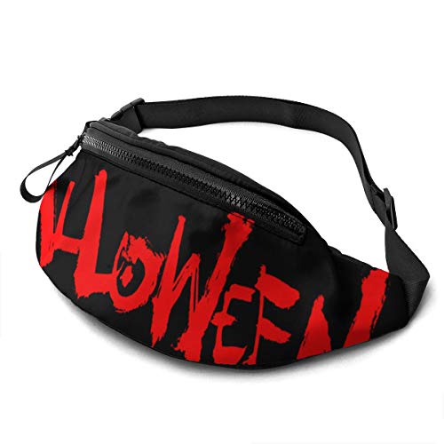 Bauchtasche für Männer Frauen, Halloween Hüfttasche mit Gürtel Verstellbare Sling Pocket Crossbody Umhängetasche Brusttasche für Reisen Wandern Radfahren Laufen, Siehe Abbildung, Einheitsgröße von SJOAOAA