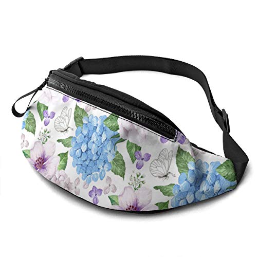 Bauchtasche für Männer Frauen, Malerei Blume Hüfttasche mit Gürtel Verstellbare Sling Tasche Crossbody Umhängetasche Brusttasche für Reisen Wandern Radfahren Laufen, Siehe Abbildung, Einheitsgröße von SJOAOAA