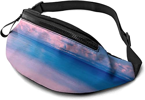 Bunte Wolken Bauchtasche Hüfttasche für Damen und Herren, lässige Gürteltasche, Crossbody-Bauchtasche mit verstellbarem Riemen für Outdoor, Laufen, Wandern, siehe abbildung, Einheitsgröße, Hüfttasche von SJOAOAA