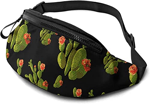 Cactus Bauchtasche Hüfttasche für Damen & Herren, lässige Gürteltasche Crossbody Bauchtasche mit verstellbarem Gurt für Outdoor Laufen Wandern, siehe abbildung, Einheitsgröße, Hüfttasche von SJOAOAA