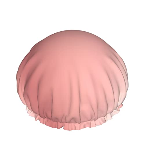 Goldene rosa Textur Duschhaube für Frauen, Schichten Baden Dusche Wiederverwendbares Gummiband Stretch Saum Haar Hut von SJOAOAA