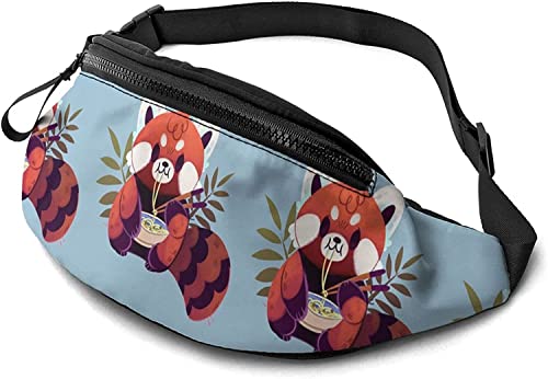 Lustige Panda-Gürteltasche für Damen und Herren, lässige Gürteltasche, Crossbody-Bauchtasche mit verstellbarem Riemen für Outdoor, Laufen, Wandern, siehe abbildung, Einheitsgröße, Hüfttasche von SJOAOAA