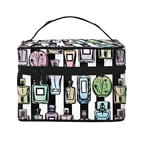 Make-up-Tasche, Reise-Kosmetiktasche für Frauen und Mädchen, große Make-up-Organizer-Tasche, tragbare Koala-Tasche, Parfüm-Muster 1, Einheitsgröße von SJOAOAA