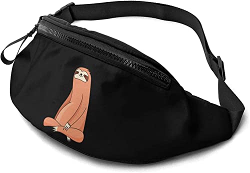 Niedliche Kawaii Faultier Bauchtasche Hüfttasche für Damen & Herren, lässige Gürteltasche Crossbody Bauchtasche mit verstellbarem Gurt für Outdoor Laufen Wandern, siehe abbildung, Einheitsgröße, von SJOAOAA