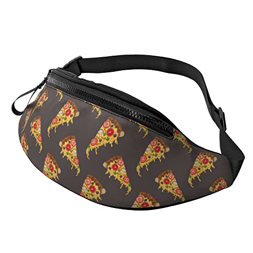 Pizza-Bauchtaschen für Damen und Herren, verstellbare, lässige Hüfttasche für Outdoor, Wandern, Sport, Reisen, Radfahren, Laufen, Party, Hüfttasche, Pizza, Einheitsgröße von SJOAOAA