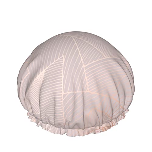 Rose Gold Textur Duschhaube Für Frauen Schichten Baden Dusche Wiederverwendbare Elastische Band Stretch Hem Haar Hut von SJOAOAA