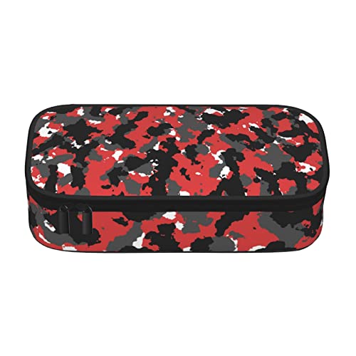 SJOAOAA Camo großes Fassungsvermögen, Schreibwaren-Federmäppchen, tragbare Damen-Kosmetiktasche, große Aufbewahrungstasche für Damen und Herren, camouflage, Einheitsgröße, Taschen-Organizer von SJOAOAA