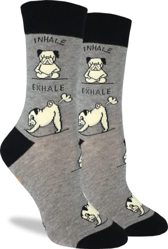 SJOAOAA Damen Sportsocken Erwachsene, Mops machen Yoga, One size von SJOAOAA