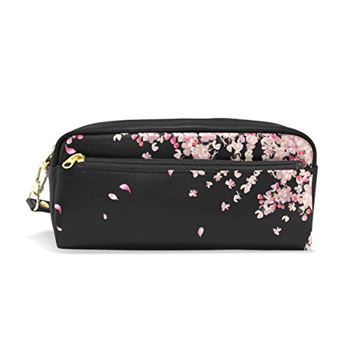 SJOAOAA GalactPrint Federmäppchen, kleine Make-up-Tasche, Reisetasche, Leder, 2 Fächer, für Mädchen, Jungen, Damen, Herren, Farbe: 023, Einheitsgröße, Taschen-Organizer von SJOAOAA