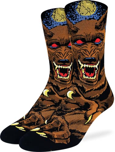 SJOAOAA Herren Halloween Socken Erwachsene, Böser Werwolf, One size von SJOAOAA