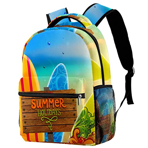 SJOAOAA Surf-Rucksäcke für Jungen und Mädchen, für Schule, Bücher, Reisen, Wandern, Camping, Tagesrucksack von SJOAOAA