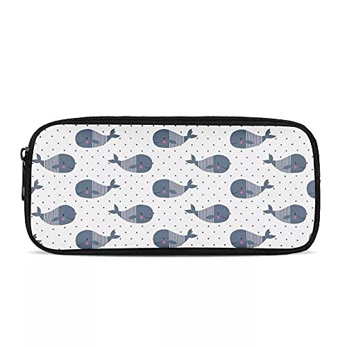 SJOAOAA Tasche für Grundschulbedarf, Schreibwaren, Münzen, Geldbörse, geeignet für Mädchen, Kinder, Klasse 1–6 (Cartoon-Motiv kleiner Delfin), Beluga-Beige, Einheitsgröße, Taschen-Organizer von SJOAOAA