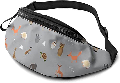 Schöne Tiere Bauchtasche Hüfttasche für Damen & Herren, lässige Gürteltasche Crossbody Bauchtasche mit verstellbarem Gurt für Outdoor Laufen Wandern, siehe abbildung, Einheitsgröße, Hüfttasche von SJOAOAA