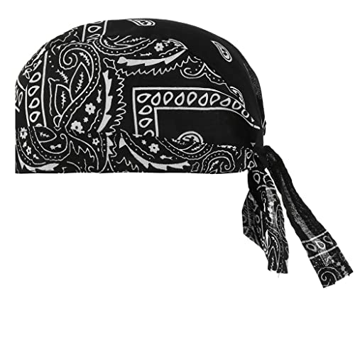 Bandana Cap Herren Damen Piraten Hut UV Schutz Turban Outdoor Fahrrad Kopftuch Haarausfall Chemo Hut Atmungsaktiv Kopfbedeckung Verstellbar Kochmütze Sport Beanie Für Joggen Laufen Bergsteigen von SJTJSPX