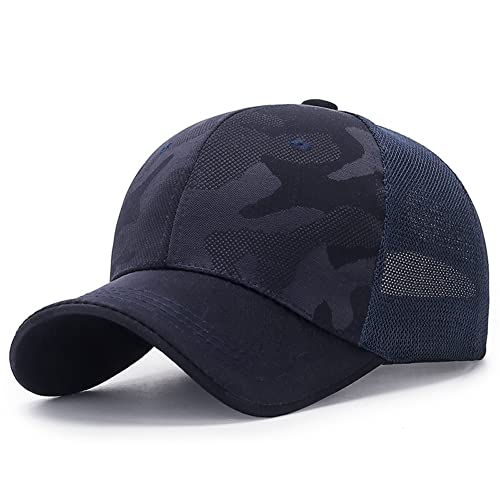 Baseball Cap Herren Damen Snapback Basecap Mesh Atmungsaktiv Tarnung Trucker Cap Sommer Sonnenhut UV Schutz Baseballkappe Draussen Sport Schirmmütze Einstellbar Mütze für Camping Freizeit Radfahren von SJTJSPX